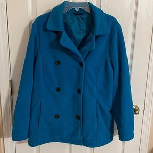 Lands’ End fleece coat size 1X
